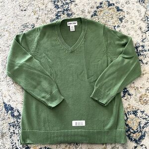 NWT, v-neck Cotton Sweater
